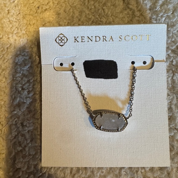Kendra Scott Women’s Silver Necklace with Glittery Stone - Picture 3 of 4